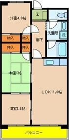 ソレイユ畷の間取り画像