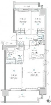 グローリオ横浜根岸の間取り画像