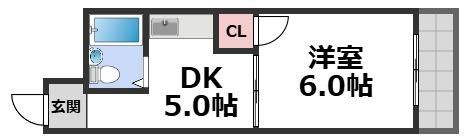 かねまつ南巽マンションの間取り画像