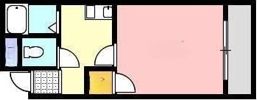ハイツ福岡の間取り画像