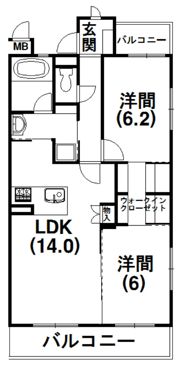 マーブルガーデンの間取り画像