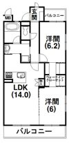 マーブルガーデンの間取り画像