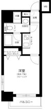 プレール・ドゥーク京橋の間取り画像