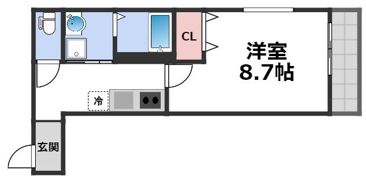 フジパレス高井田西Ⅴ番館の間取り画像