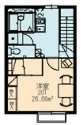 レオパレスベンデュールの間取り画像