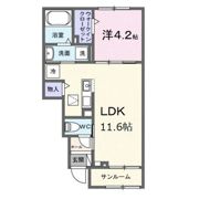 シャンテ カノンBの間取り画像