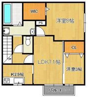 セジュールS・Aの間取り画像