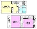 レジデンスSekiya－2B棟の間取り画像