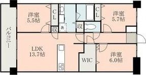 アルファスマート九品寺の間取り画像