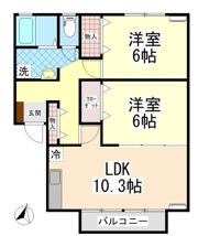 サニークレストBの間取り画像