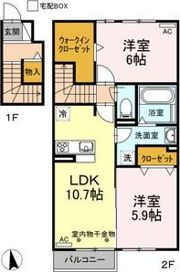 ヴェルドミール Bの間取り画像