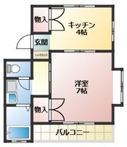 コンフォート姶良(脇元）の間取り画像