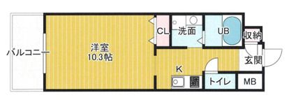 エルネージュ交野の間取り画像