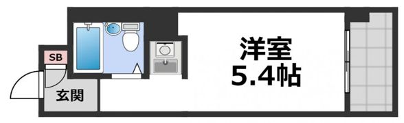 パークサイド上本町駅前の間取り画像