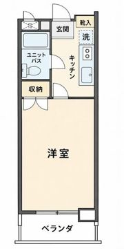 カーサー第一宇喜田2号棟の間取り画像