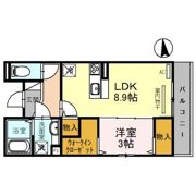 クレセント東住吉の間取り画像