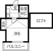 レオパレス道徳第3の間取り画像
