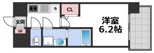 エスリード大阪城EASTの間取り画像