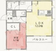豊中シャーメゾンSKの間取り画像