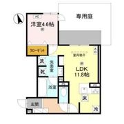 メゾンルル赤川の間取り画像