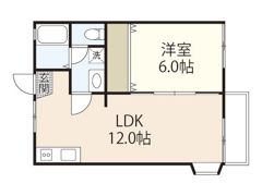 湯浅コーポA棟の間取り画像