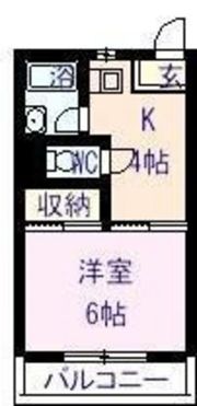 コーポ築山の間取り画像