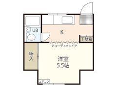 ハイム安東の間取り画像