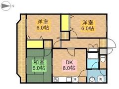 ボヌールはけの道の間取り画像