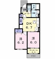 クレールⅡ Aの間取り画像