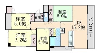 セレッソコート千里中央アネックスの間取り画像
