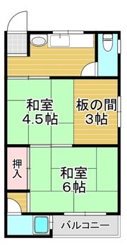 嶋川マンションの間取り画像