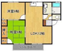 セジュール富野の間取り画像