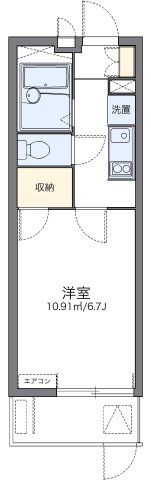 レオパレスコモディタの間取り画像