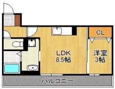 Polonia Matsubara B棟の間取り画像