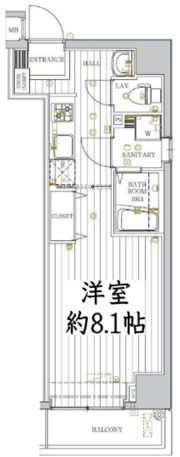 レガリス門前仲町の間取り画像
