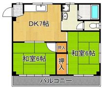 寺本アパートの間取り画像