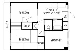 タイガーズマンション麻生の間取り画像