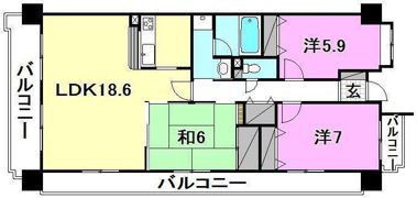 グランディア宮田の間取り画像