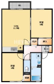 インター池田 A棟の間取り画像