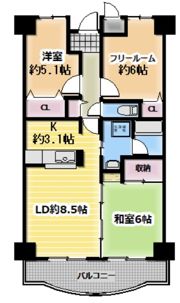グランドソーワ今福鶴見の間取り画像