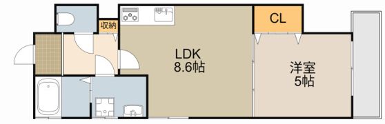 クリエオーレ上野口Ⅱの間取り画像