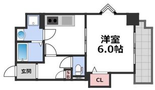 ブルグリンコート夕陽丘の間取り画像