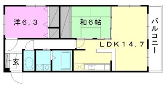 サンヴァリエ岩崎の間取り画像