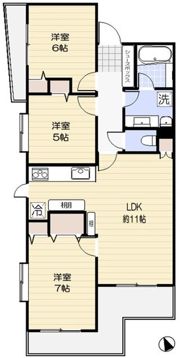 二の坂シティハウス(ニノサカシティハウス)の間取り画像