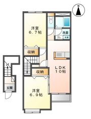クレスト多賀城の間取り画像
