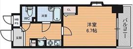 リーガル西天満306の間取り画像