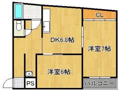 マキシム足原の間取り画像