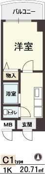 HOPE CITY天神橋の間取り画像