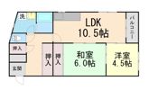 リンデン北桜塚コーポの間取り画像