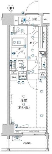 GENOVIA板橋 west green veilの間取り画像